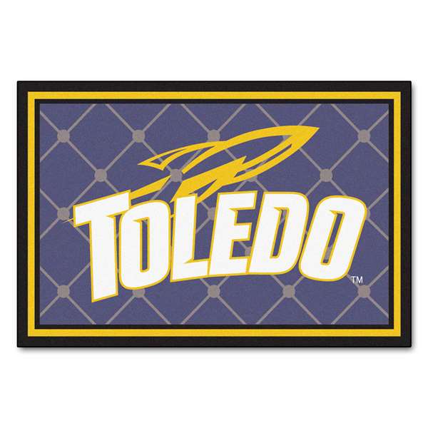 University of Toledo Rockets 5x8 Rug