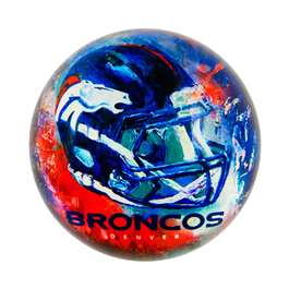 Denver Broncos Glass Dome Paperweight Glass Dome Paperweight  