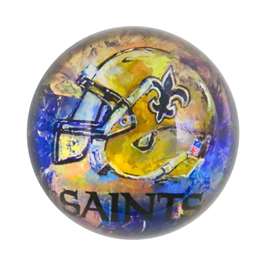 New Orleans Saints Glass Dome Paperweight  