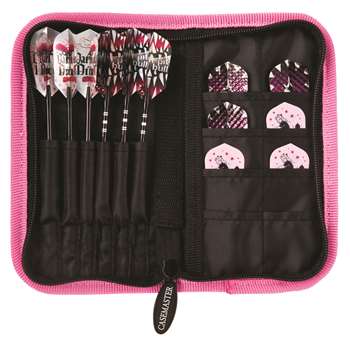 Casemaster Deluxe Pink Nylon Dart Case  