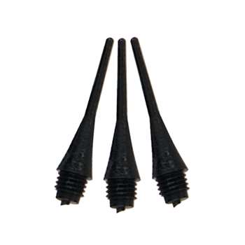 Viper Diamond 1/4" Black 1000Ct Soft Dart Tips  