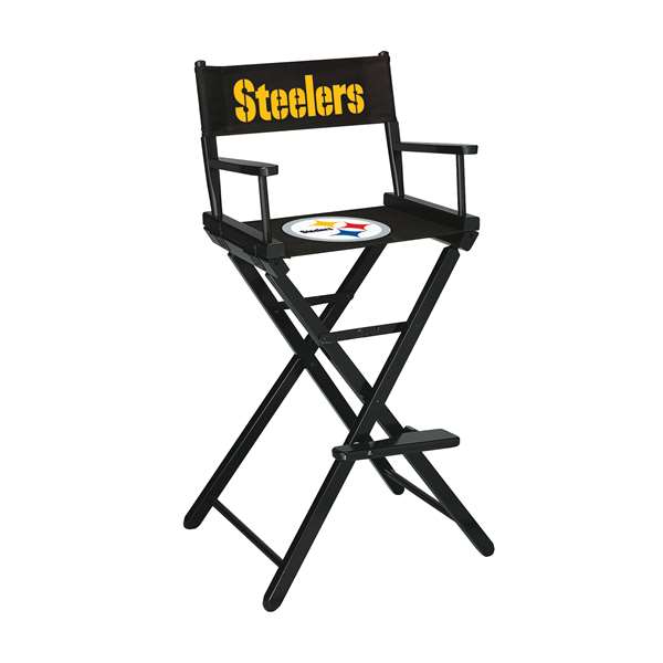 Pittsburgh Steelers Bar Height Directors Chair  