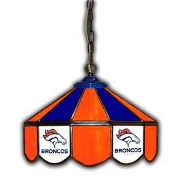 Denver Broncos  14" Glass Pub Lamp  