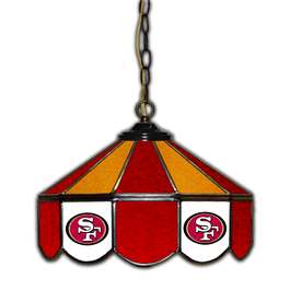 San Francisco 49ers  14" Glass Pub Lamp  