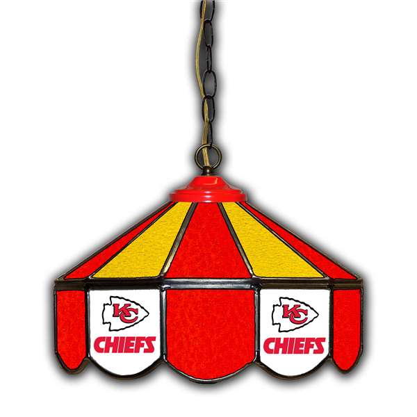 Kansas City Chiefs  14" Glass Pub Lamp  