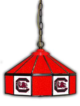 University Of South Carolina 14 Inch Glass Pub Lamp