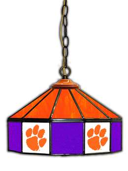 Clemson University 14 Inch Glass Pub Lamp