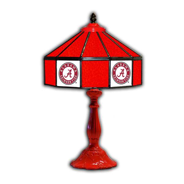 Alabama University 21 Inch Glass Table Lamp