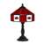 University Of Arkansas 21 Inch Glass Table Lamp