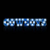 Dallas Cowboys Lighted Recycled Metal Sign