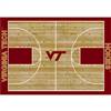 Virginia Tech 4x6 Courtside Rug