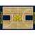 University Of Michigan 6x8 Courtside Rug