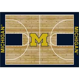 University Of Michigan 6x8 Courtside Rug