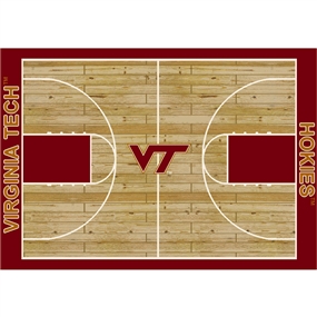 Virginia Tech 6x8 Courtside Rug