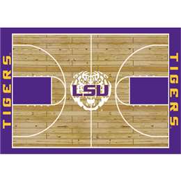 Louisiana State University 8x11 Courtside Rug