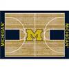 University Of Michigan 8x11 Courtside Rug