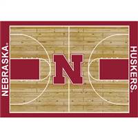 University Of Nebraska 8x11 Courtside Rug