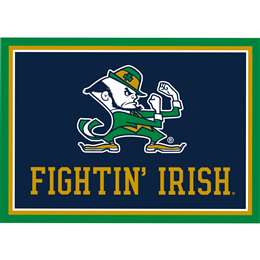 University of Notre Dame  8x11 Leprechaun Spirit Rug