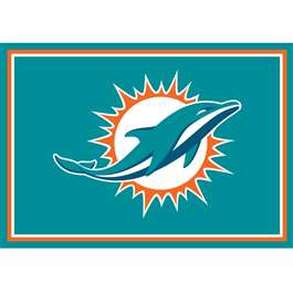 Miami Dolphins 3x4  Area  Rug