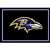 Baltimore Ravens 3x4  Area  Rug