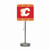 Calgary Flames Chrome Lamp