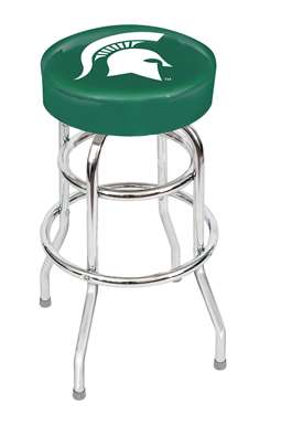 Michigan State Chrome Bar Stool