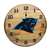 Carolina Panthers Oak Barrel Clock