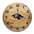 Baltimore Ravens Oak Barrel Clock