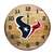 Houston Texans Oak Barrel Clock