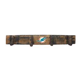 Miami Dolphins Oak Coat Rack