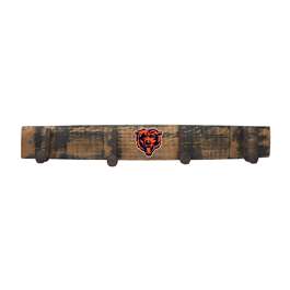 Chicago Bears Oak Coat Rack