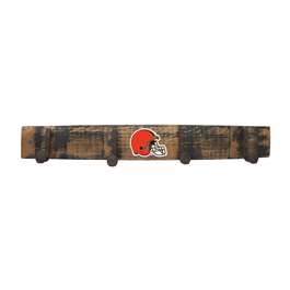 Cleveland Browns Oak Coat Rack