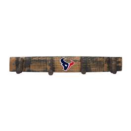 Houston Texans Oak Coat Rack