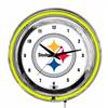 Pittsburgh Steelers 14" Neon Clock  