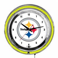 Pittsburgh Steelers 14" Neon Clock  