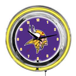 Minnesota Vikings 14" Neon Clock  