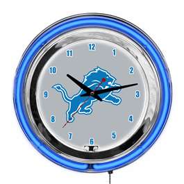 Detroit Lions 14" Neon Clock  