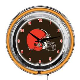 Cleveland Browns 14" Neon Clock  