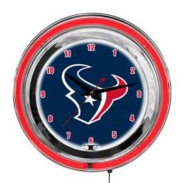 Houston Texans 14" Neon Clock  