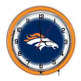 Denver Broncos 18" Neon Clock  