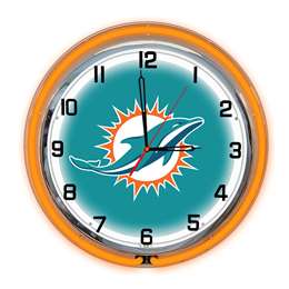 Miami Dolphins 18" Neon Clock  