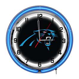 Carolina Panthers 18" Neon Clock  