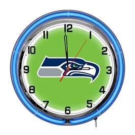 Seattle Seahawks 18" Neon Clock  