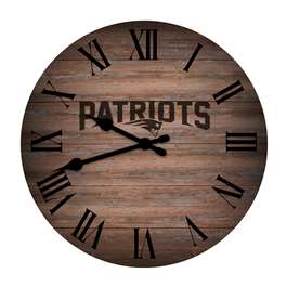 New England Patriots Rustic 16" Clock