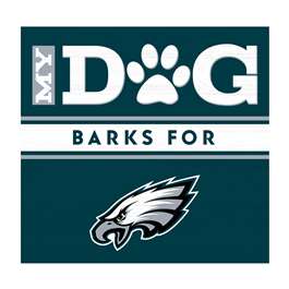 Philadelphia Eagles My Dog Barks Green Wall Art