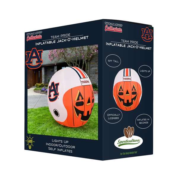 Auburn Tigers Inflatable Jack-O'-Helmet Halloween Yard Decoration  