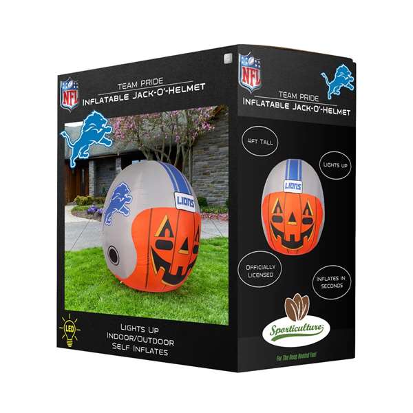 Detroit Lions Inflatable Jack-O'-Helmet Halloween Yard Decoration  