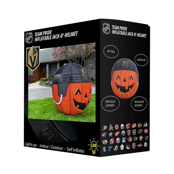 Las Vegs Hockey Golden Knights Inflatable Jack-O'-Helmet Halloween Yard Decoration  