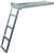 JIF Marine 4-Step Under Deck Ladder Flat Front Aluminum Boat - Dock Ladder