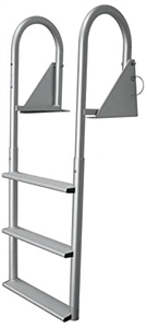 JIF Marine 5-Wide Step Ladder Aluminum Boat - Dock Ladder